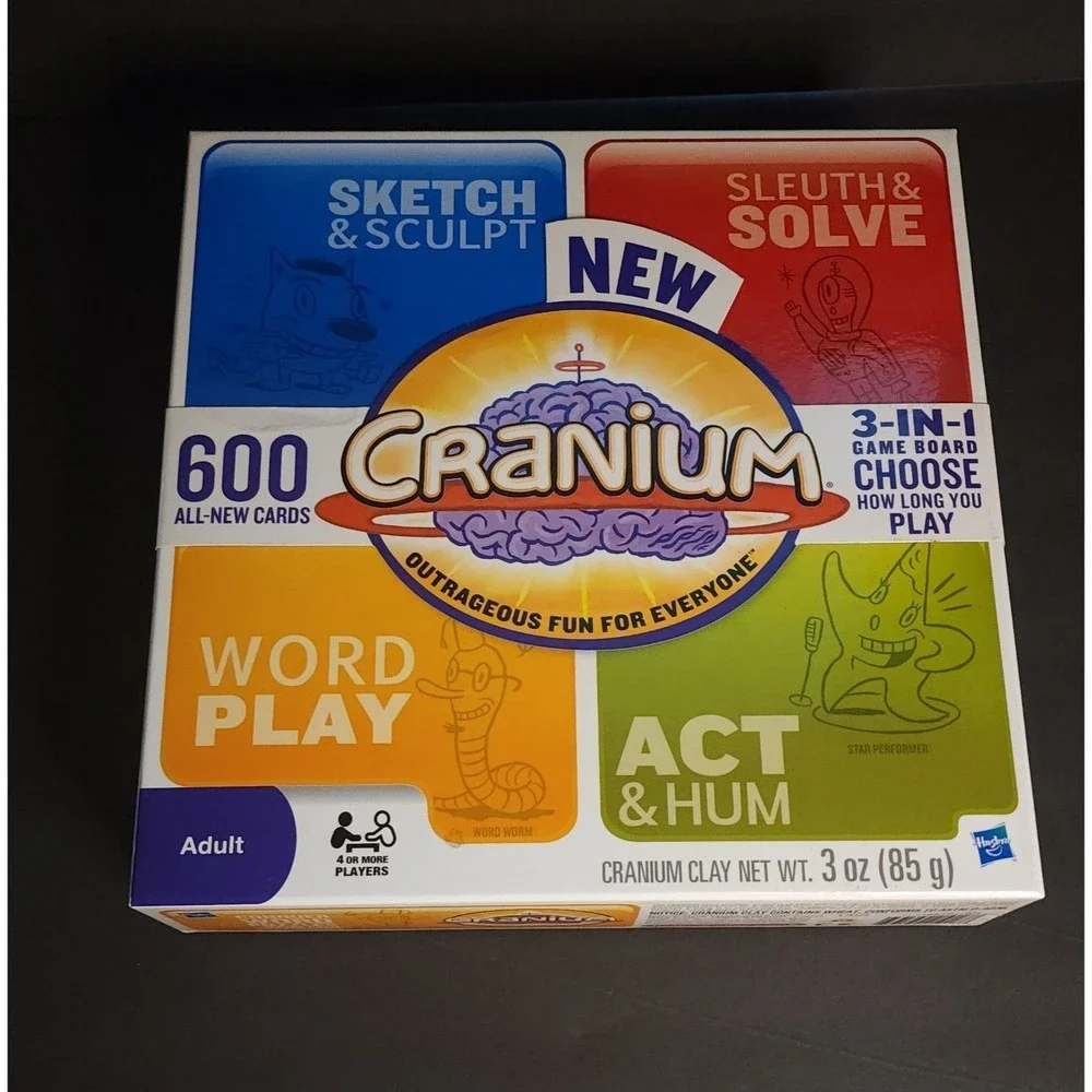 Cranium Outrageous fun for everyone 3 in 1 game board